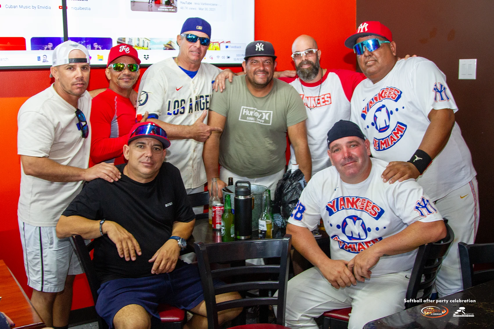 Softball after party celebration